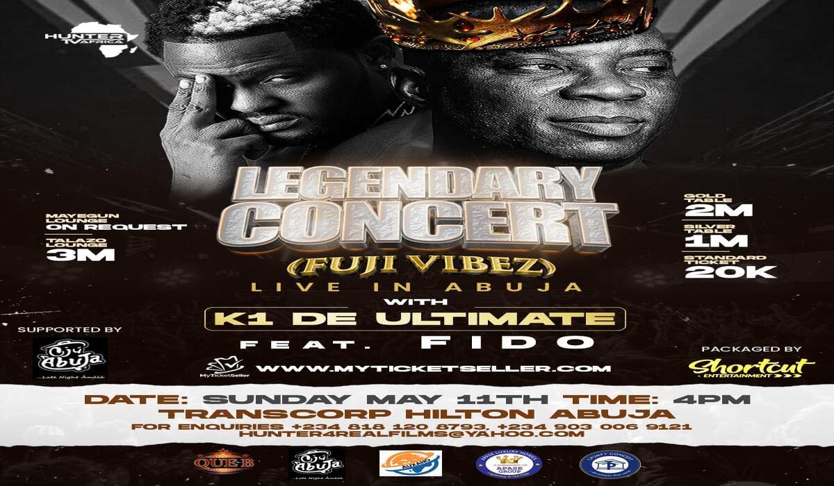 Legendary Night with K1 De Ultimate - Abuja